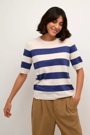 KALIZZA STRIPED KNIT  BLUE