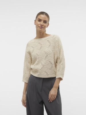 VMGIGI BOATNECK PULLOVER BIRCH