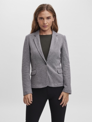 VMJULIA LS BLAZER DARK GREY MELAN