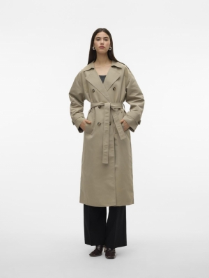 VMCHLOE LONG TRENCHCOAT  LOAREL OAK