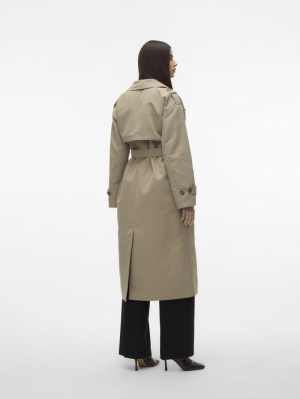 VMCHLOE LONG TRENCHCOAT  LOAREL OAK