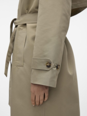 VMCHLOE LONG TRENCHCOAT  LOAREL OAK