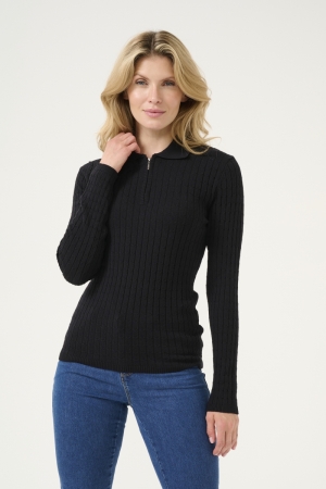 KAFLORA PULLOVER BLACK DEEP