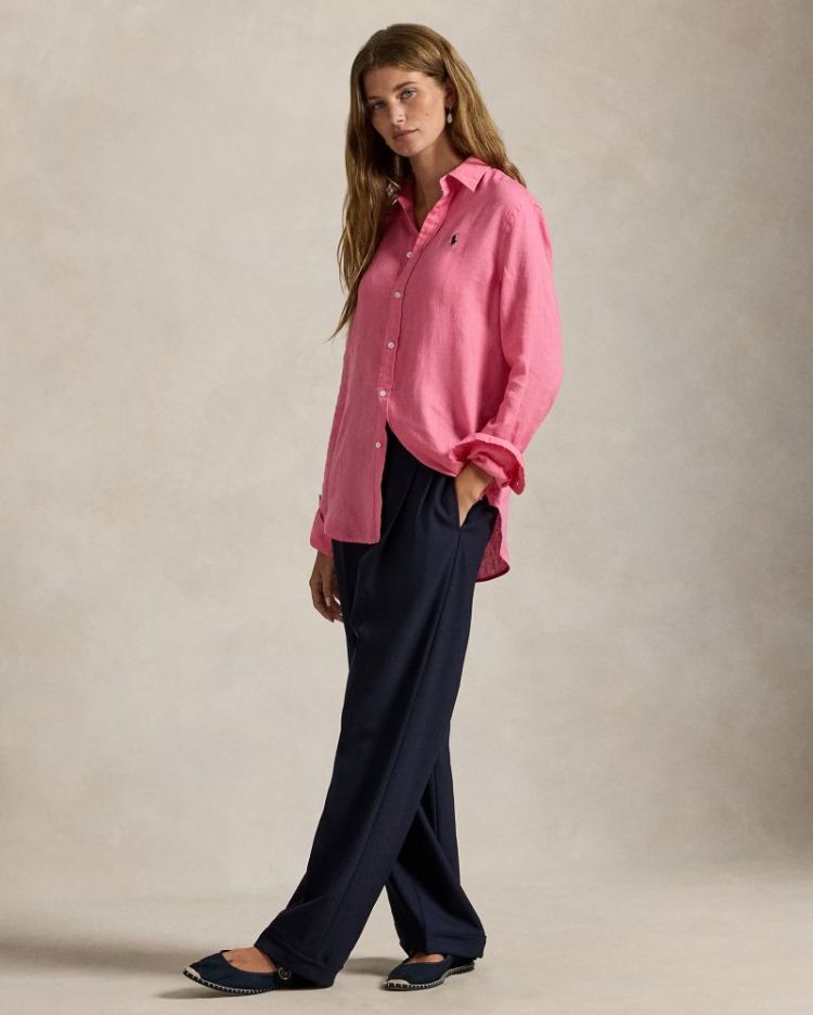 BUTTON FRONT SHIRT PINK