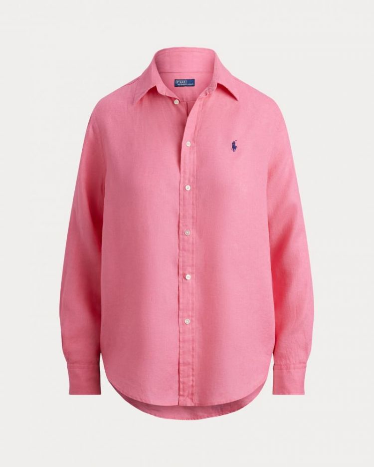 BUTTON FRONT SHIRT PINK