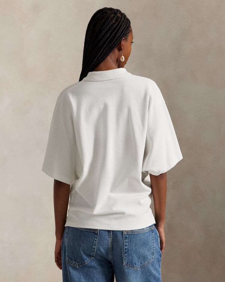 KNIT POLO WHITE