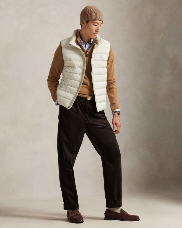 INSULATED VEST BASIC SAND