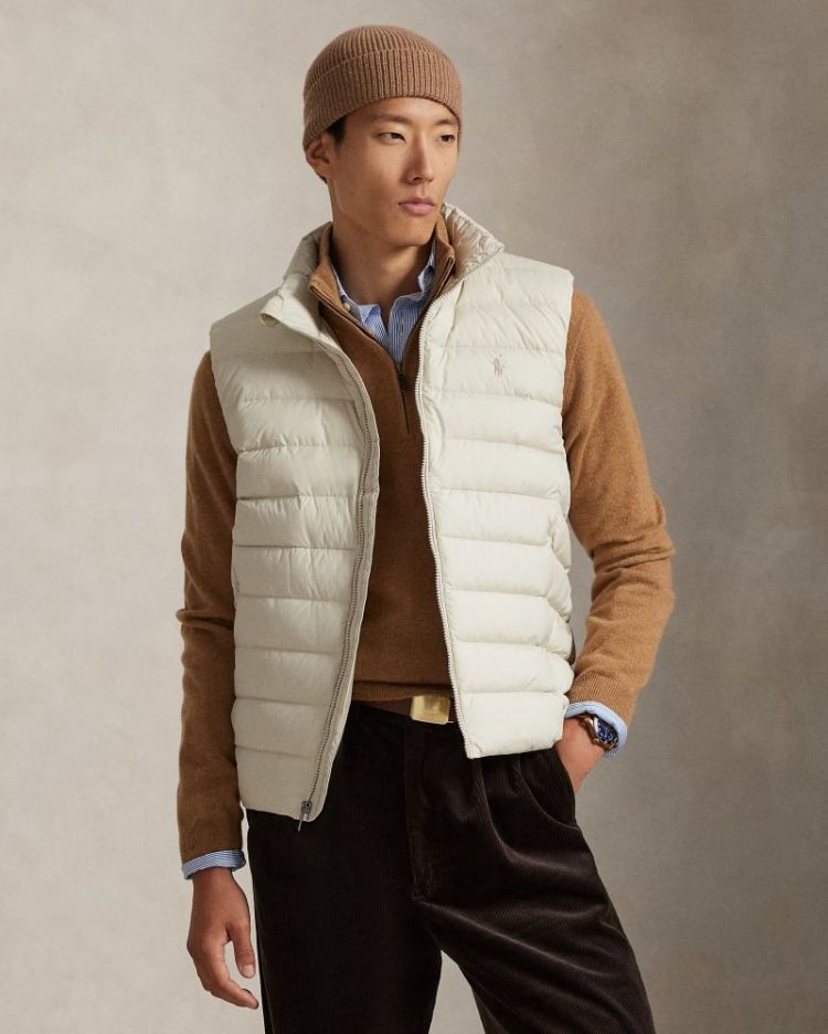 INSULATED VEST BASIC SAND