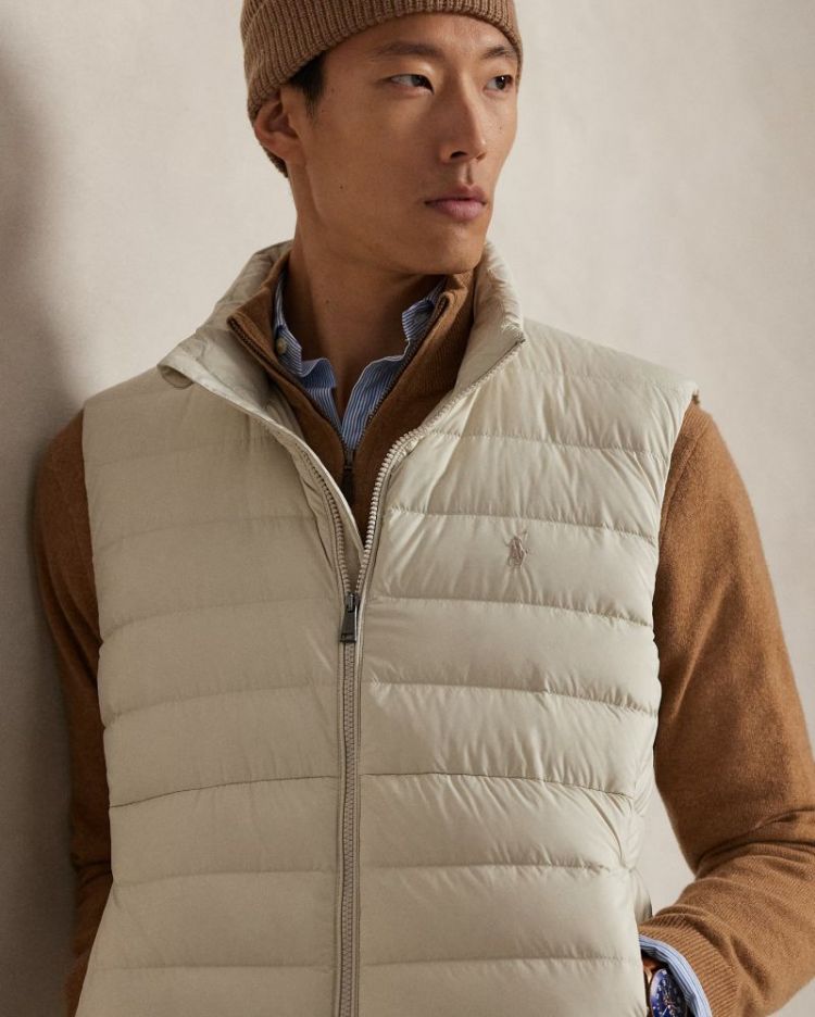 INSULATED VEST BASIC SAND