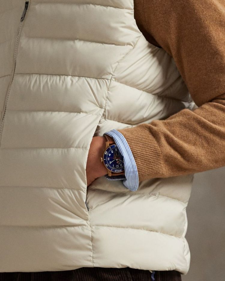 INSULATED VEST BASIC SAND