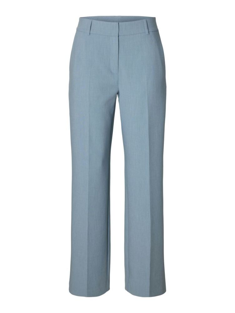 SLFRITA WIDE PANTS DUSTY BLUE
