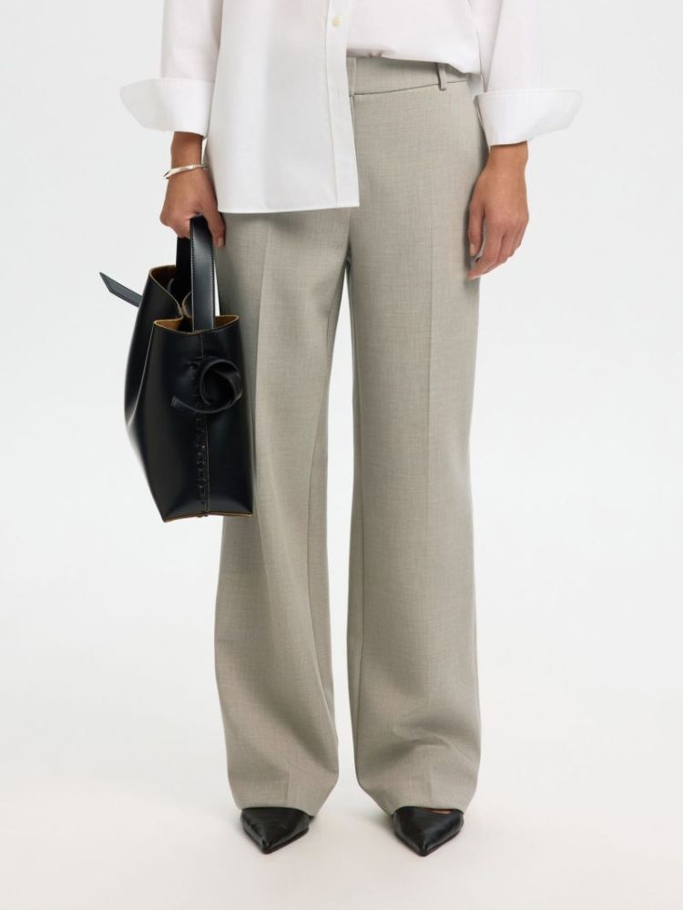 SLFRITA WIDE PANTS ISLAND FOSSIL