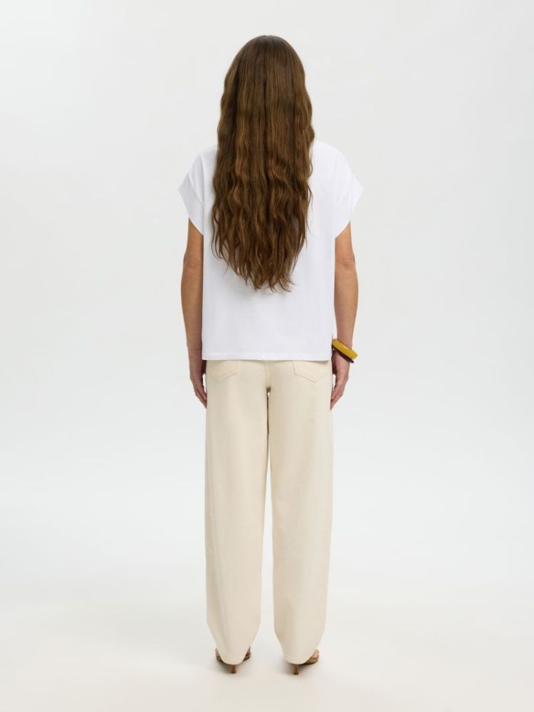 SLFMILA SS TEE BRIGHT WHITE
