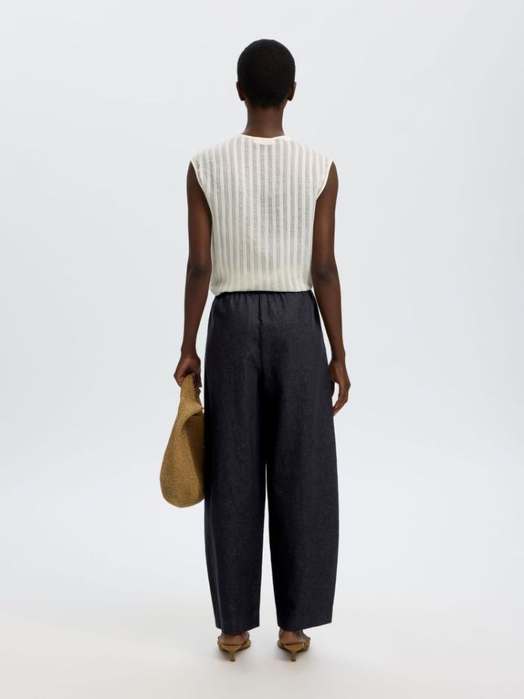 SLFLOOSE BARREL WILLOW DARK NAVY