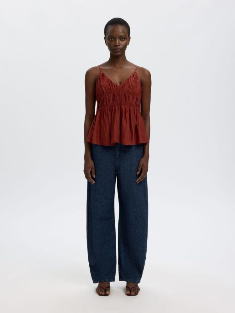SLFLOOSE BARREL HANNY DARK BLUE