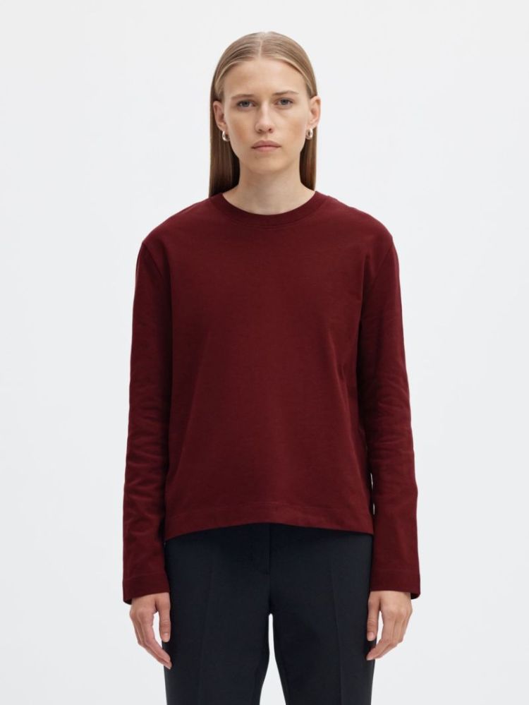 SLWESSENTIAL LS BOXY TAWNY PORT