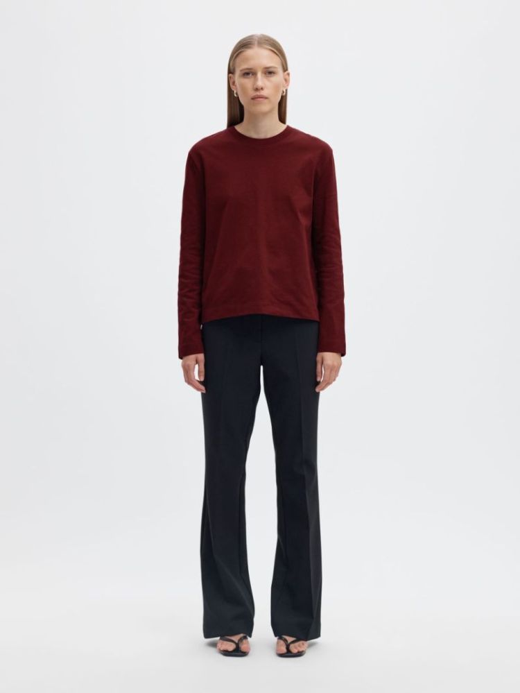 SLWESSENTIAL LS BOXY TAWNY PORT
