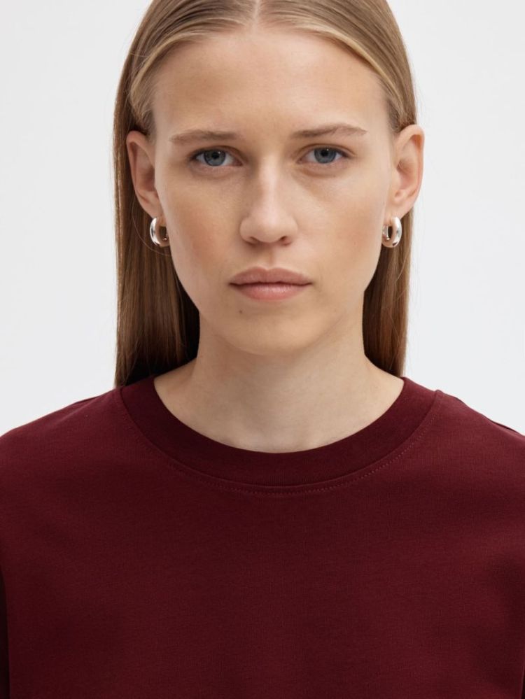 SLWESSENTIAL LS BOXY TAWNY PORT