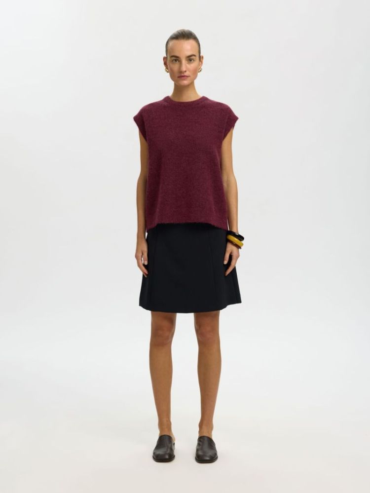 SLWLULU SL KNIT TAWNY PORT