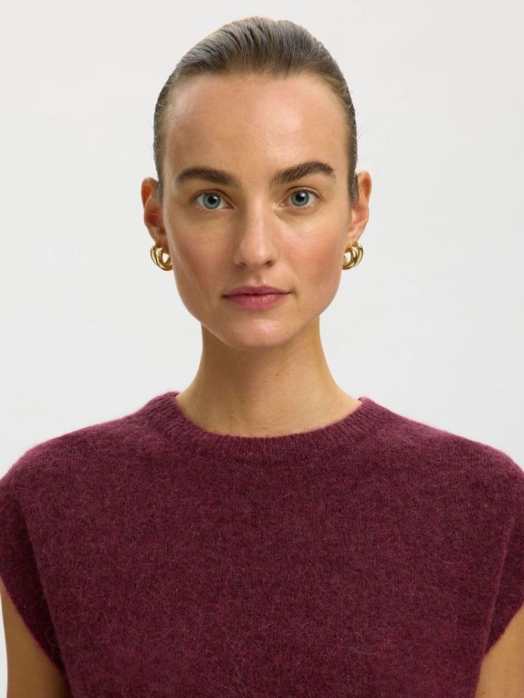 SLWLULU SL KNIT TAWNY PORT
