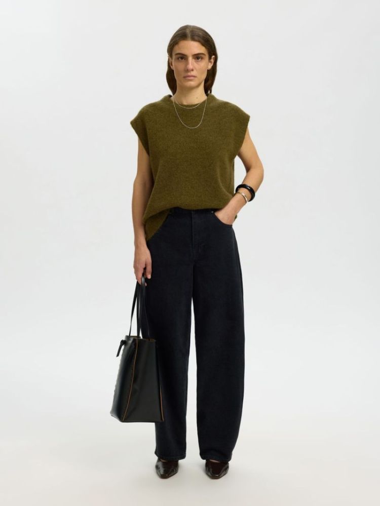 SLWLULU SL KNIT FIT GREEN