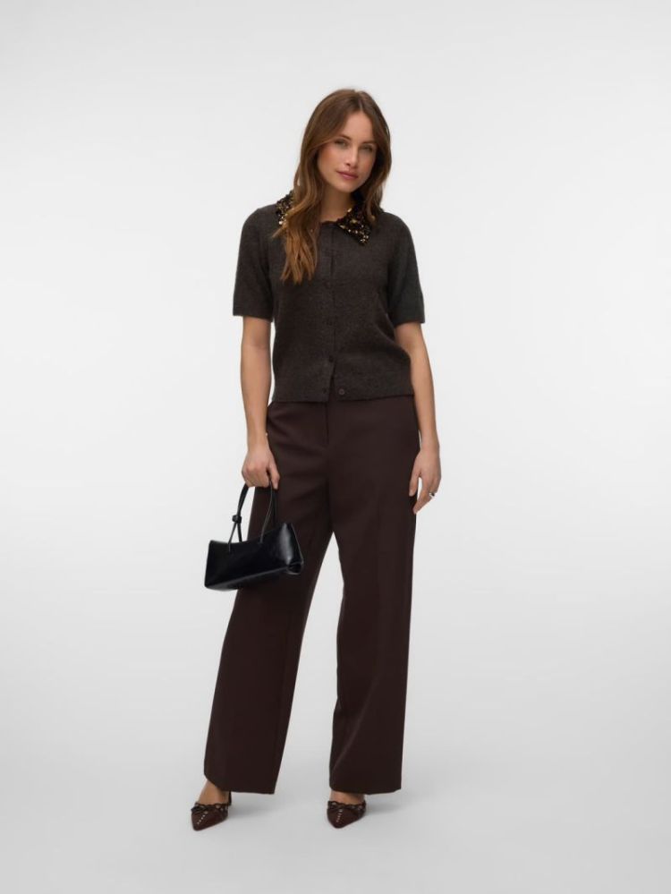 VMJONAH CARDIGAN CHOCOLATE TORTE